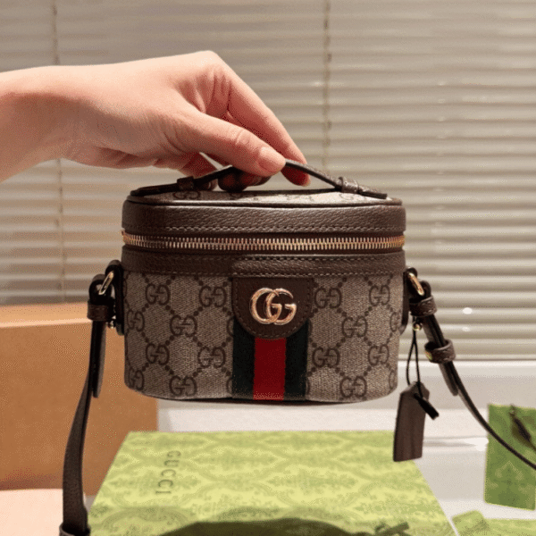 Gucci Ophidia Gg Vanity Bag Beige 6.3 Inches 838491 FAE0P 9746