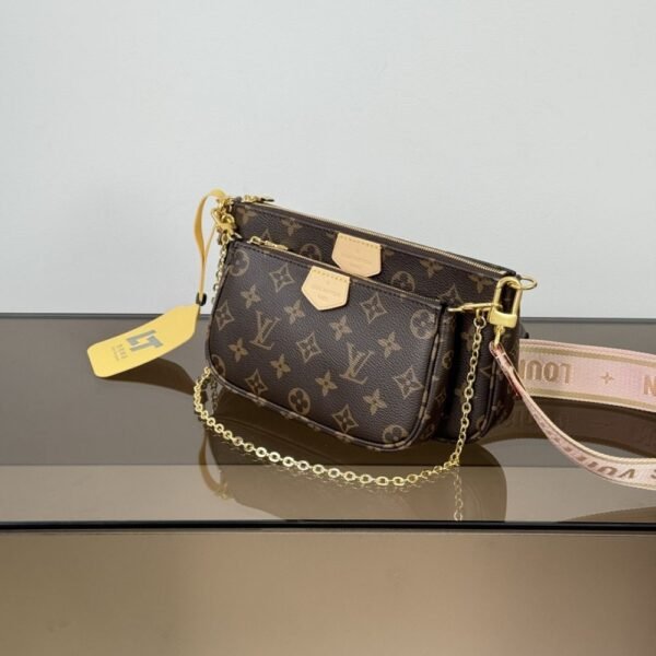 [Premium Quality] – Louis Vuitton Multi Pochette Accessoires Rose Clair 9.4 Inches M44840