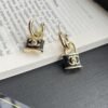 Chanel Padlock Drop Earrings With Black Enamel ABG000 B20851 U1561