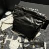 [Premium Quality] – Chanel 22 Mini Handbag Shiny Crystal Pearls Gold Tone Metal Black 7.8 Inches As3980 B10672 94305