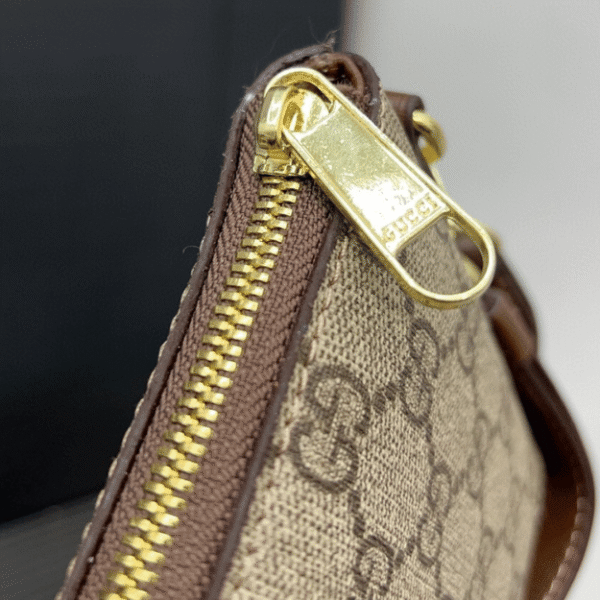 Gucci Gg Supreme Mini Messenger Bag Beige 6.7 Inches