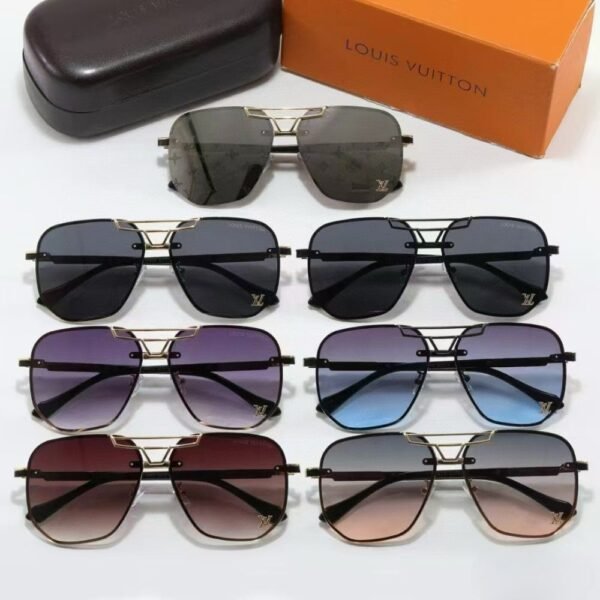 Louis Vuitton Prestige Aviator Sunglasses Black With Gold