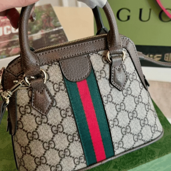 Gucci Ophidia Mini Dome Bag Beige 8.6 Inches ‎499621 K05NG 8745