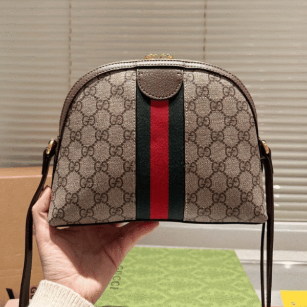 Gucci Ophidia Small Dome Bag Beige 9 Inches