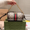 Gucci Ophidia Mini Barrel Bag Beige 7.5 Inches