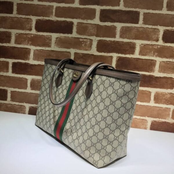 Gucci Ophidia Large Tote Bag Beige And Dark Brown Gg Supreme 15.0 Inches 631685 96LWB 8745