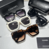 Chanel Vintage Black White Sunglasses