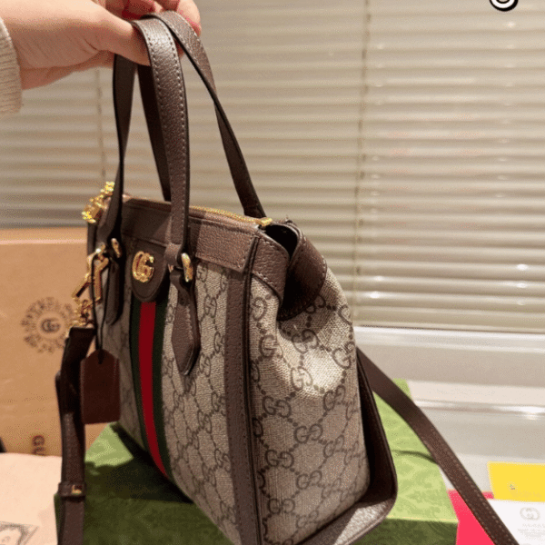 Gucci Ophidia Small Tote Bag Beige 9.4 Inches 524537 K05NB 8745