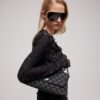 Gucci Madison Medium Shoulder Bag GG Denim Black 12.2 Inches