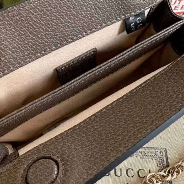 Gucci Ophidia Mini Chain Bag Beige 7 Inches
