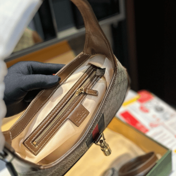 Gucci Jackie 1961 Large Shoulder Bag Beige 11.8 Inches