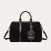 Gucci Small Jumbo GG Canvas Duffle Bag Black 11.8 Inches