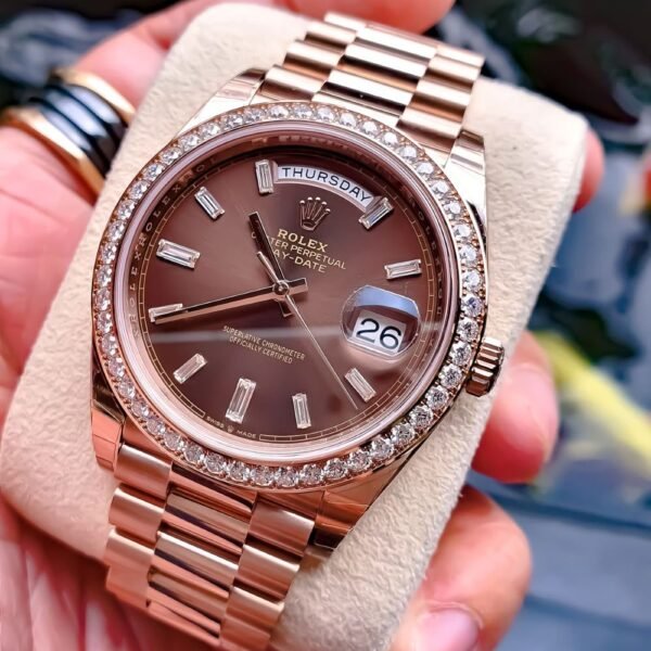 Rolex Day-Date 40 mm Chocolate Dial 228345RBR