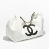 Chanel Coco Beach Small Shopping Bag White & Black 16.9 Inches