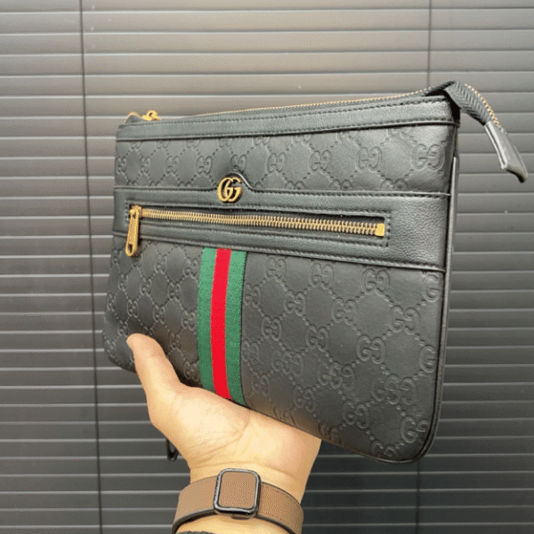 Gucci Microguccissima Clutch Web Stripe 10.6 Inches