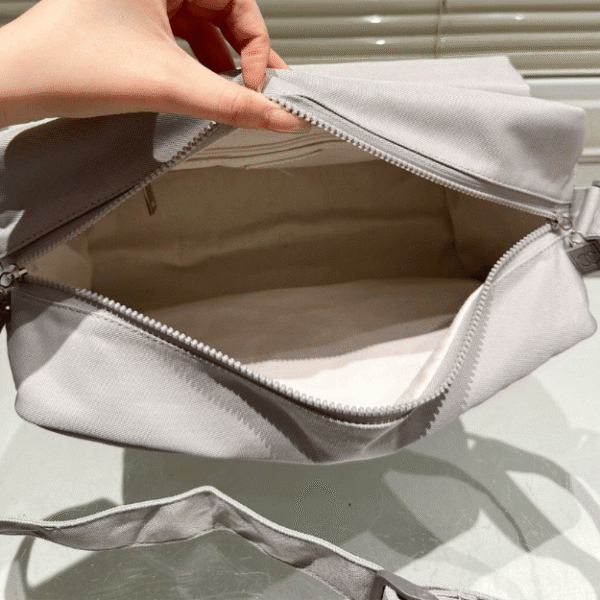 Chanel Messenger Bag Grey 13.8 Inches