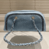 Chanel Bowling Bag Vintage Denim Blue 13.8 Inches