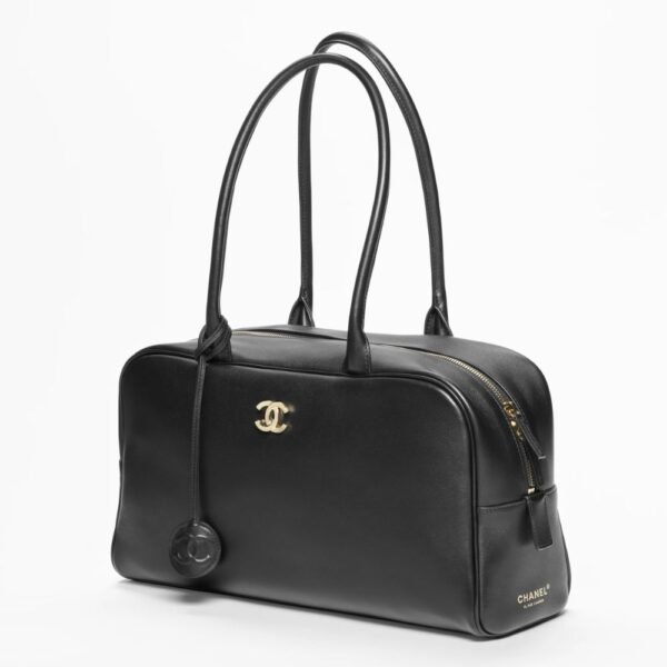 Chanel Coco Beach 2026 Bowling Large Bag Black Gold Hardware 13.98 Inche