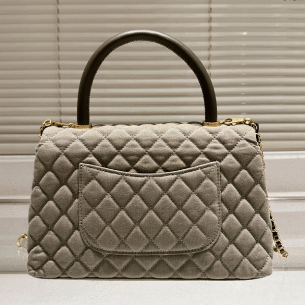 Chanel Coco Handle Grey Green 11.4 Inches