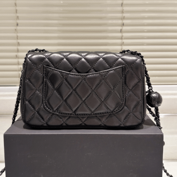 Chanel Classic Square Mini Flap Bag Black 7.9 Inches