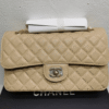 Chanel Classic Grain Gold Hardware Handbag Beige 9.8 Inches A01112
