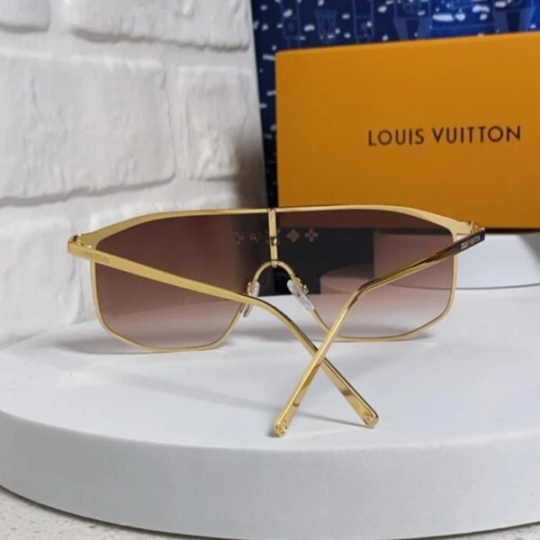 Louis Vuitton LV Golden Mask Sunglasses Brown Z1717U