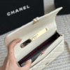 Chanel Flap Bag Top Handle Woc Off-White 7.9 Inches