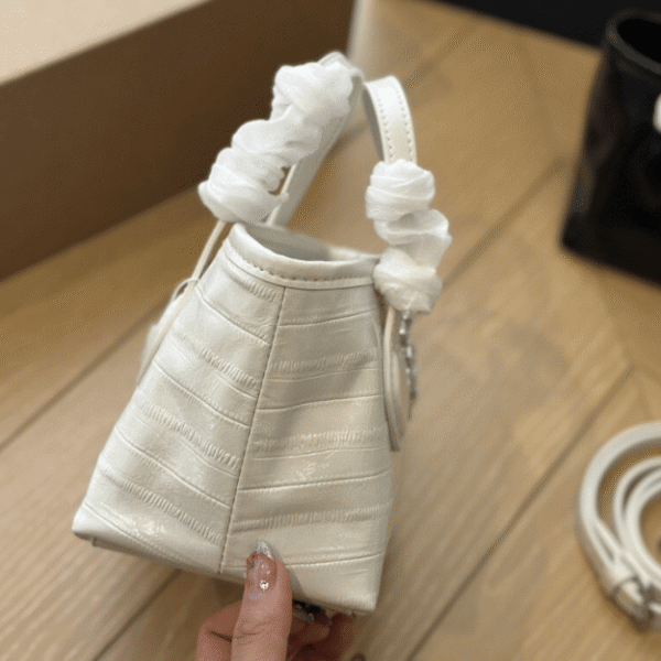 Chanel Vanity Mini Tote Bag With Crystal Cc Logo Off-White 6.3 Inches