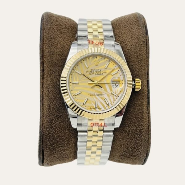 Rolex Datejust 36mm Gold Palm Motif Dial 126233