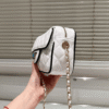 Chanel Camera Bag Mini White 7.1 Inches