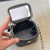 Chanel Mini Square Vanity Case Black 3.9 Inches