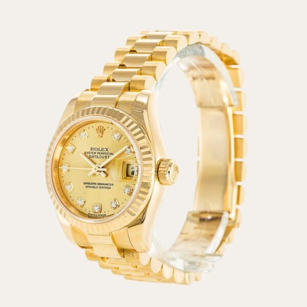 Rolex Datejust 31mm Gold Dial 179178