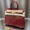 Hermès Birkin Bag Red Crocodile 9.8 Inches