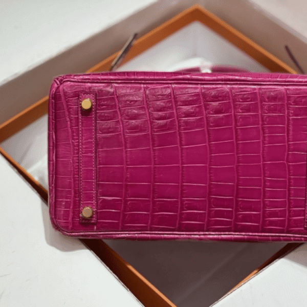 Hermès Birkin Bag Fuchsia Crocodile 11.8 Inches