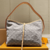 Louis Vuitton Carryall Mm Washed Gray Denim 15.3 Inches M13289