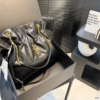 Saint Laurent Loulou Drawstring Bucket Bag Black 13 Inches 809824Aab321000