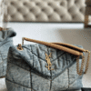 Saint Laurent Loulou Puffer Bag Denim 11.4 Inches