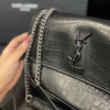 Saint Laurent Niki Bag Black Croc 11 Inches