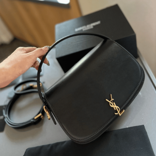 Saint Laurent Voltaire Shoulder Bag Black 9.4 Inches 7876710SX0W1000