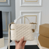 Saint Laurent Quilted Mini Vanity Bag Off White 7.1 Inches 7667311El079207