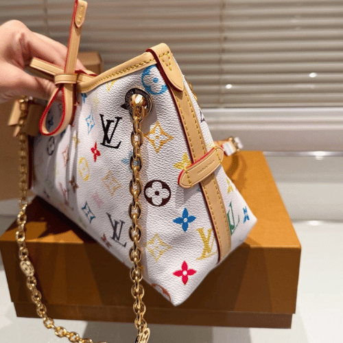 Louis Vuitton Carryall BB Multicolor White 9.8 Inches
