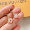 Louis Vuitton Idylle Blossom Pendant Earrings Red/Gold-Tone