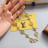 Louis Vuitton Monogram Bloom Necklace Gold-Tone