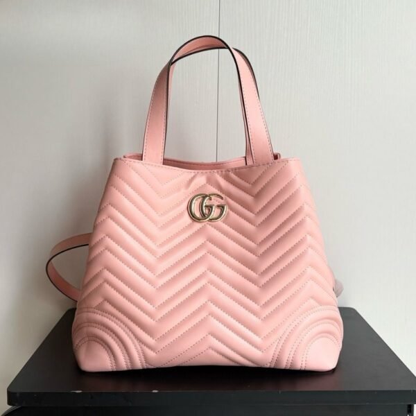 Gucci Betty Medium Tote Bag Pale Pink Matelasse 11 Inches 847387 Aafa1 6823