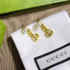 Gucci Pearl And Interlocking G Drop Earrings Gold-Tone