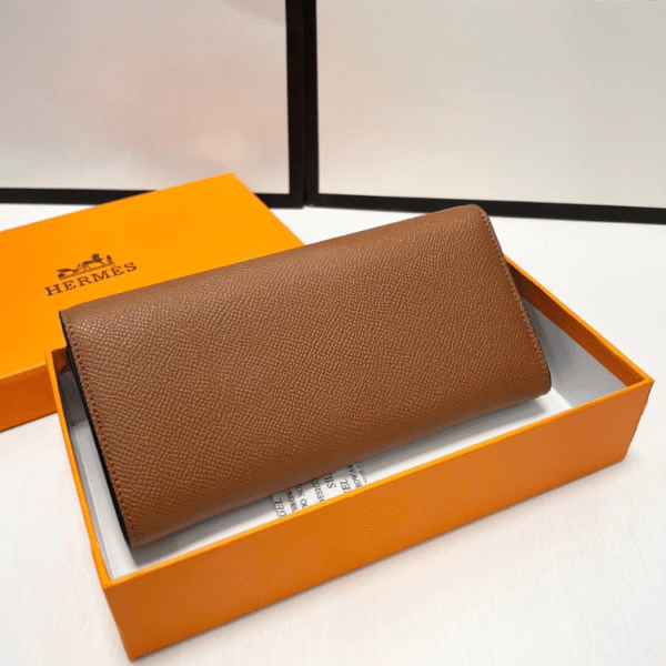 Hermès Constance Long Wallet Brown 7.5 Inches