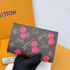 3-499 Louis Vuitton X Murakami Cherry Passport Holder 5.5 Inches M13424