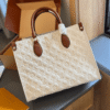 Louis Vuitton Onthego MM Cream Monogram 13.8 Inches