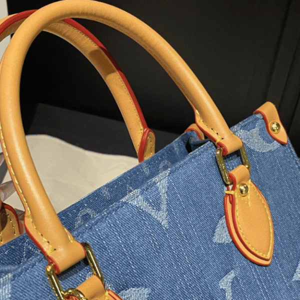 Louis Vuitton Onthego Small Denim Monogram 9.8 Inches