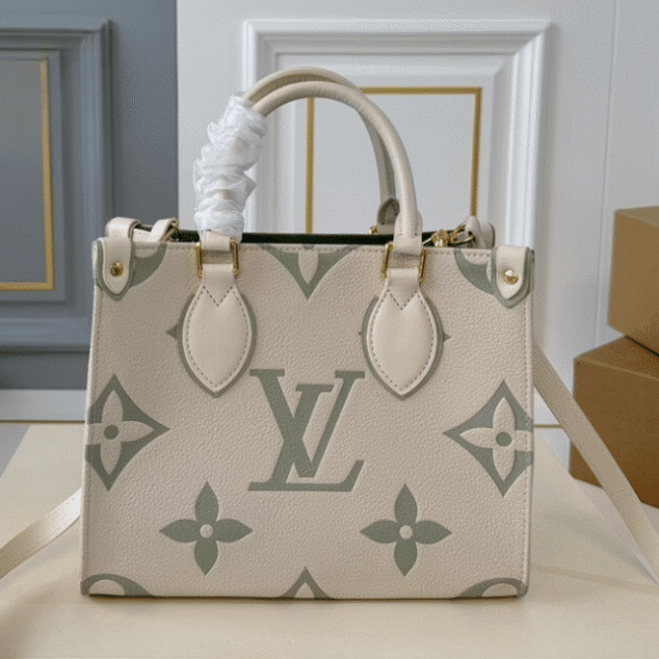 Louis Vuitton Onthego Small Monogram Ivory Sage 9.8 Inches